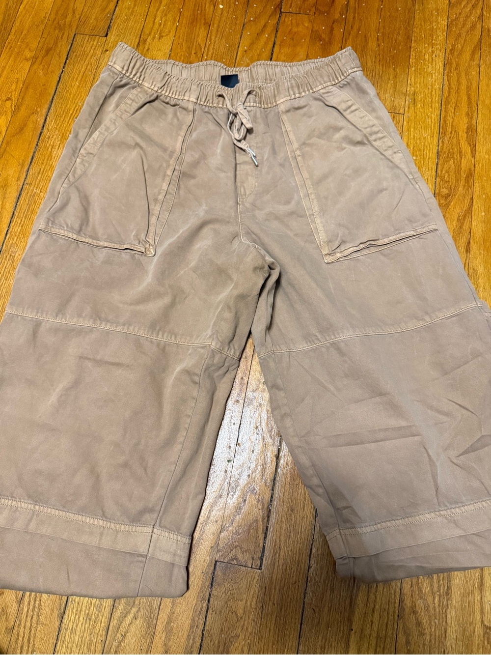 Gap Women’s Barrel Tall Casual Drawstring Cargo Pants - Taupe
